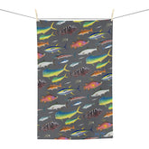 Southern Offshore Fish Grey Soft Kitchen Towel - NEW for Fall 2023!