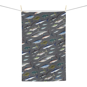 NE Fish Grey Soft Kitchen Towel - NEW for Fall 2023!
