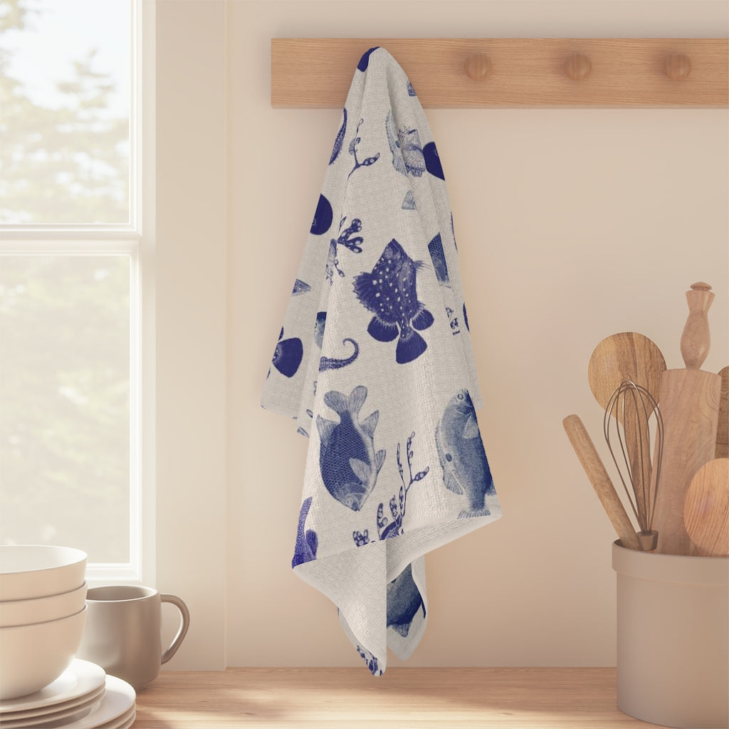 Ocean Stamps Soft Kitchen Towel - BEST SELLER