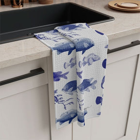 Ocean Stamps Soft Kitchen Towel - BEST SELLER
