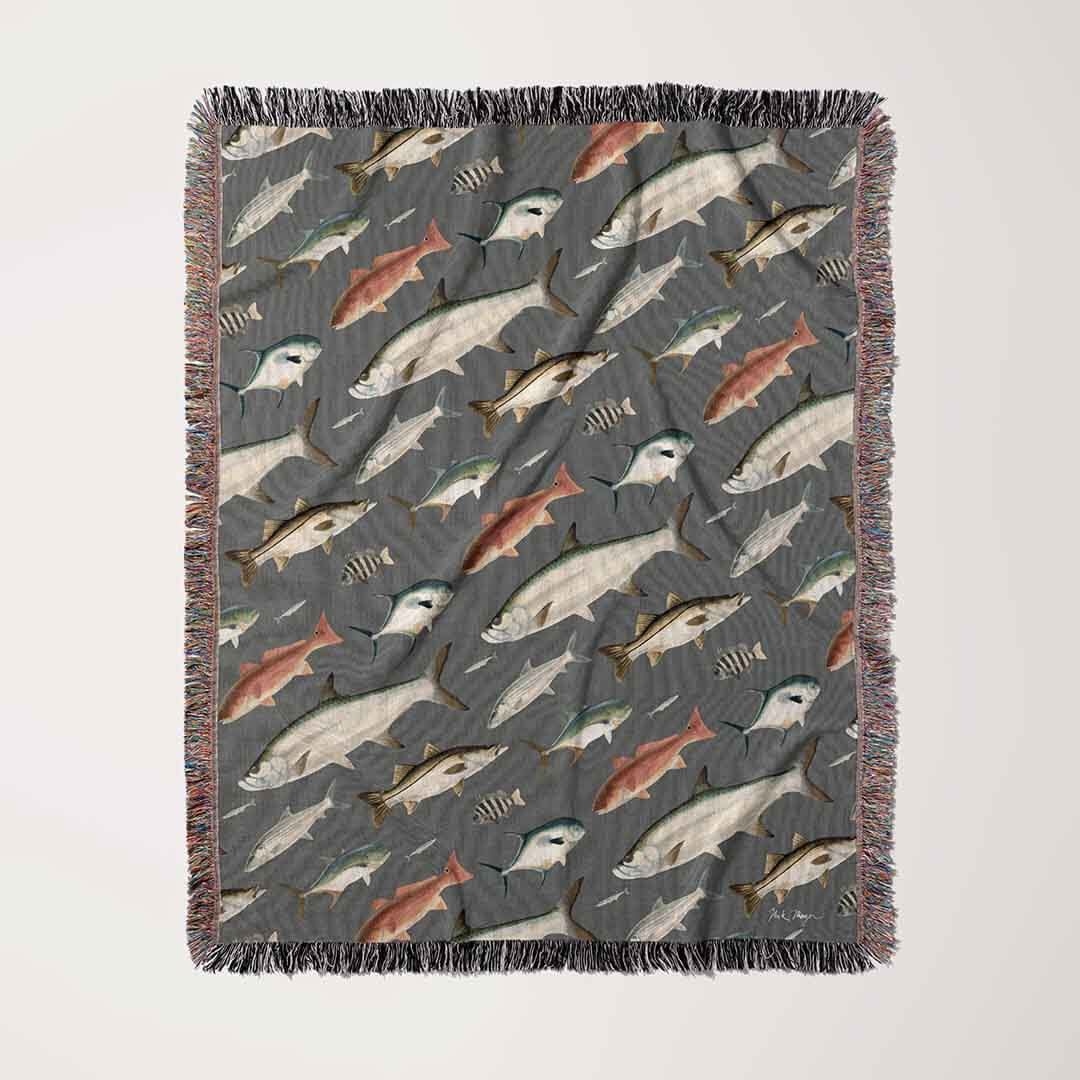 Southern Flats Gamefish Woven Blanket