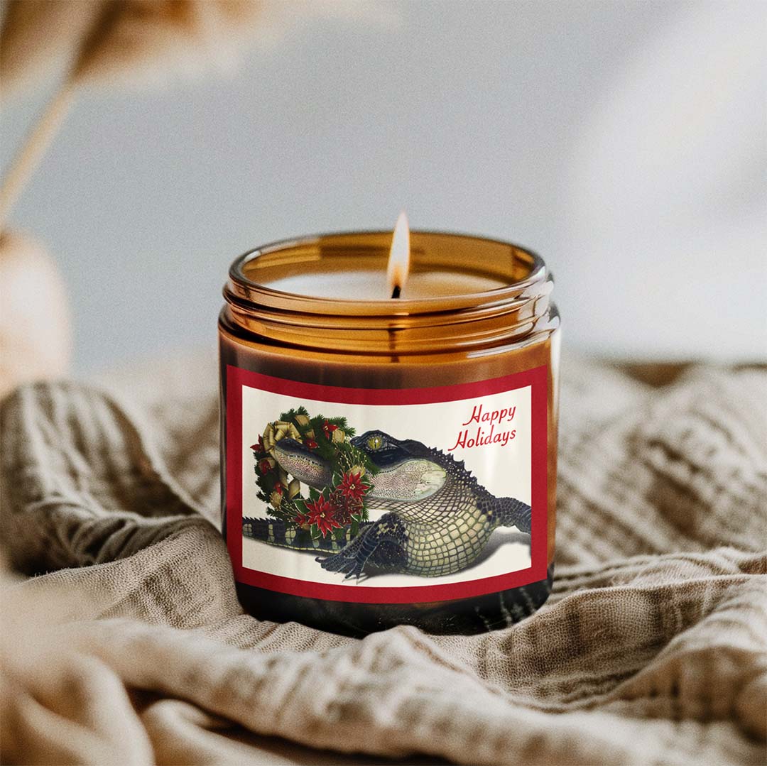 Santa's Helper Natural Scented Soy Candle - 2 Sizes & 9 Fragrance Choices - NEW for Holiday 2025!