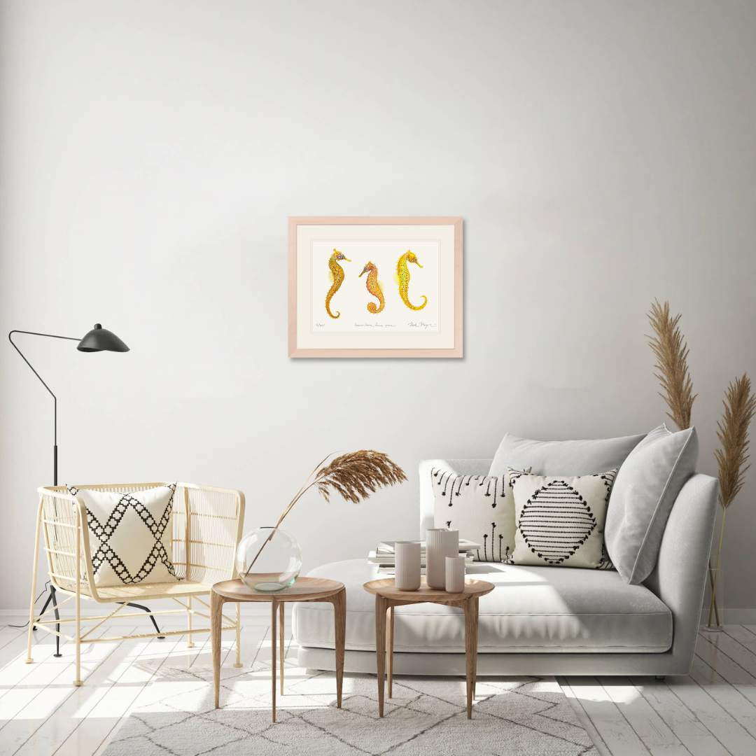 Giant Seahorse Trio Limited Edition Print