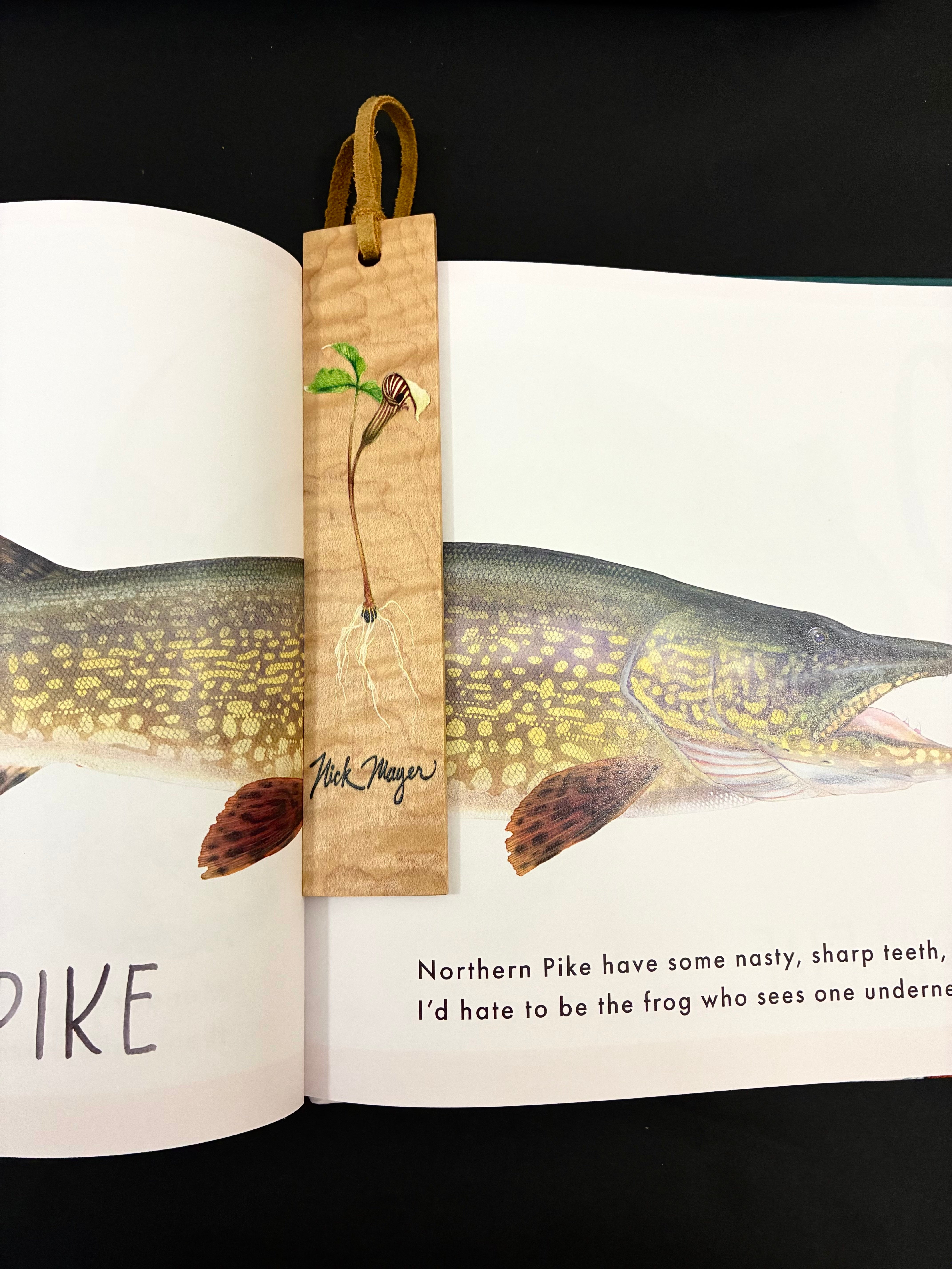Jack in the Pulpit Wooden Bookmark - No two alike!