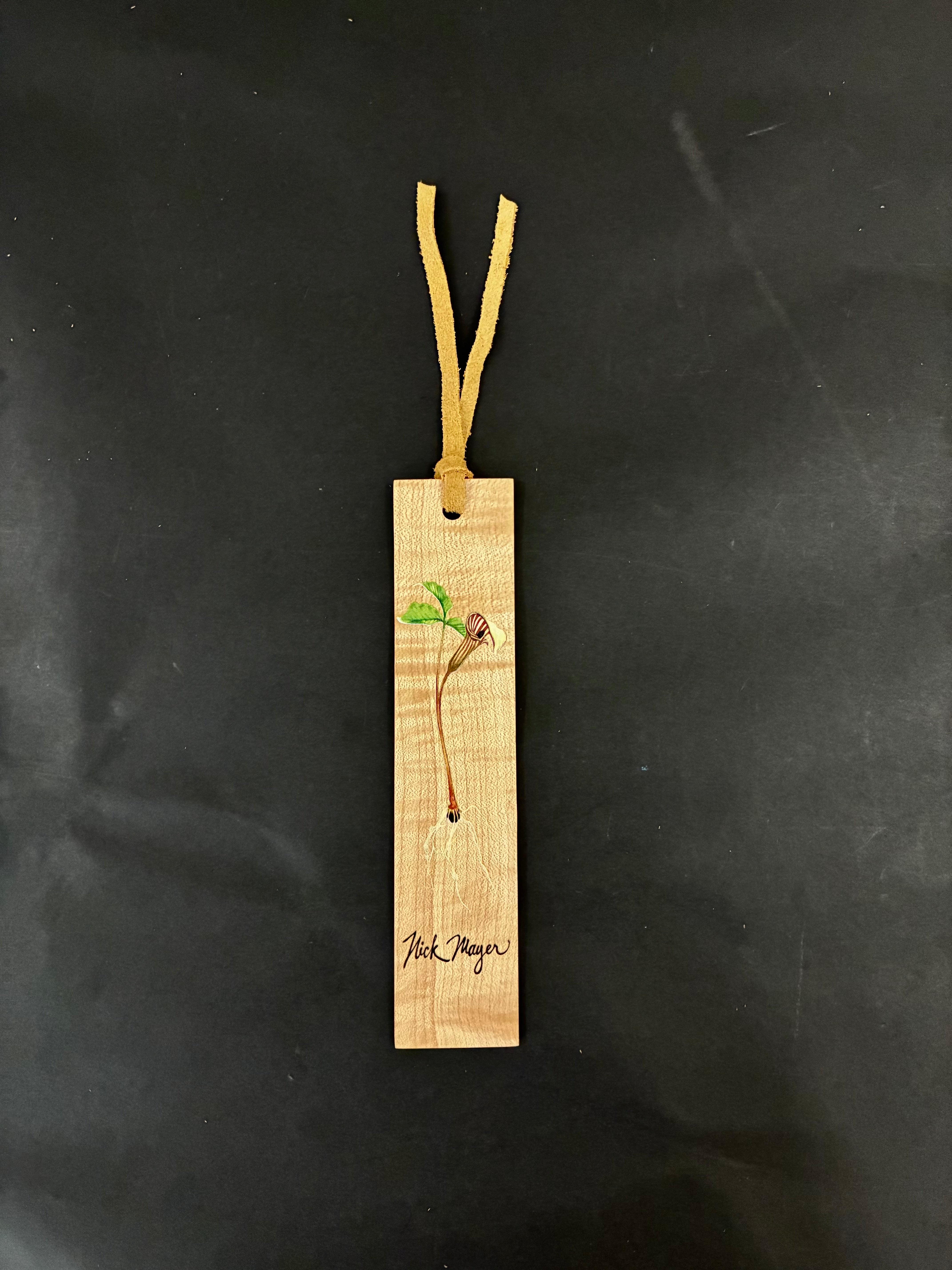 Jack in the Pulpit Wooden Bookmark - No two alike!