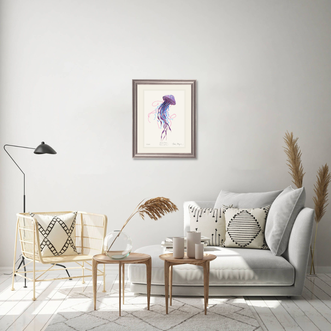 Purple Jellyfish II Limited Edition Print - Best Seller