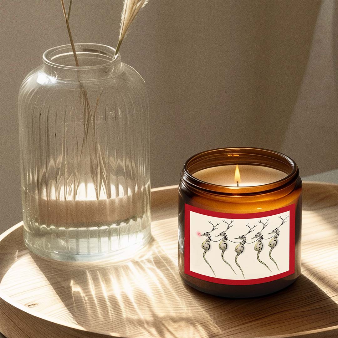 Santa's Helper Natural Scented Soy Candle - 2 Sizes & 9 Fragrance Choices - NEW for Holiday 2025!