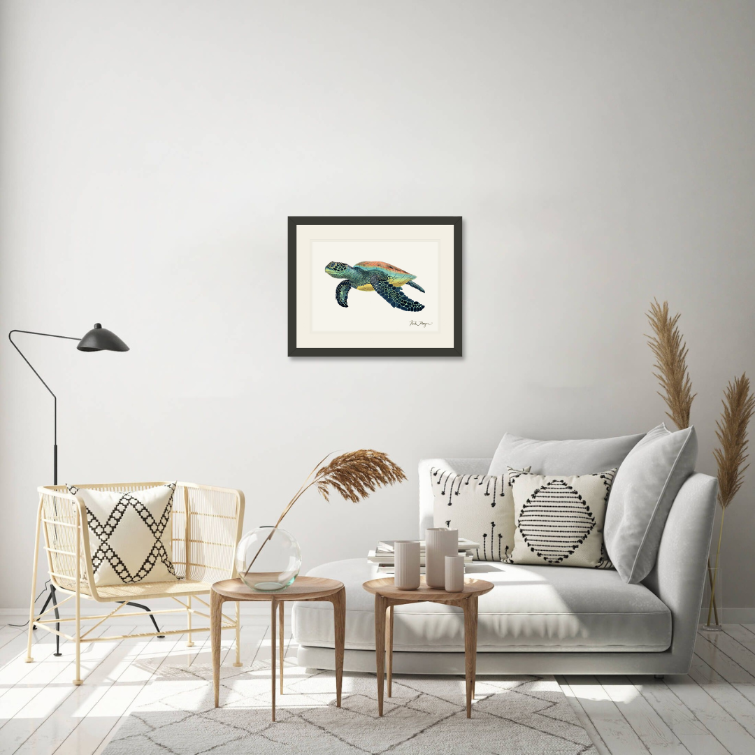 Green Sea Turtle II Limited Edition Print - NEW