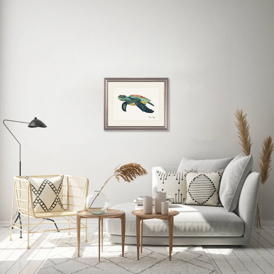 Green Sea Turtle II Limited Edition Print - NEW