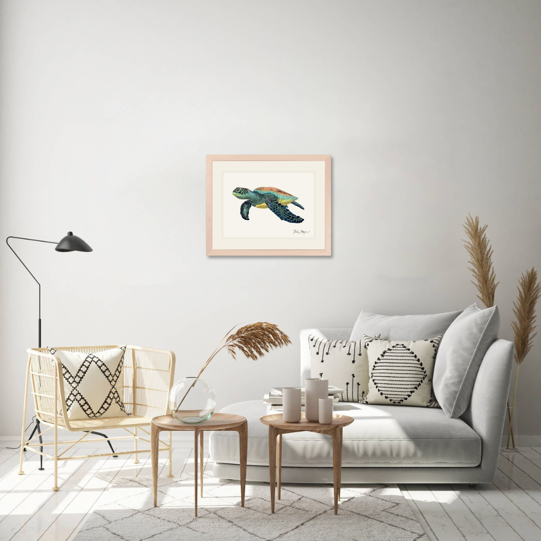 Green Sea Turtle II Limited Edition Print - NEW