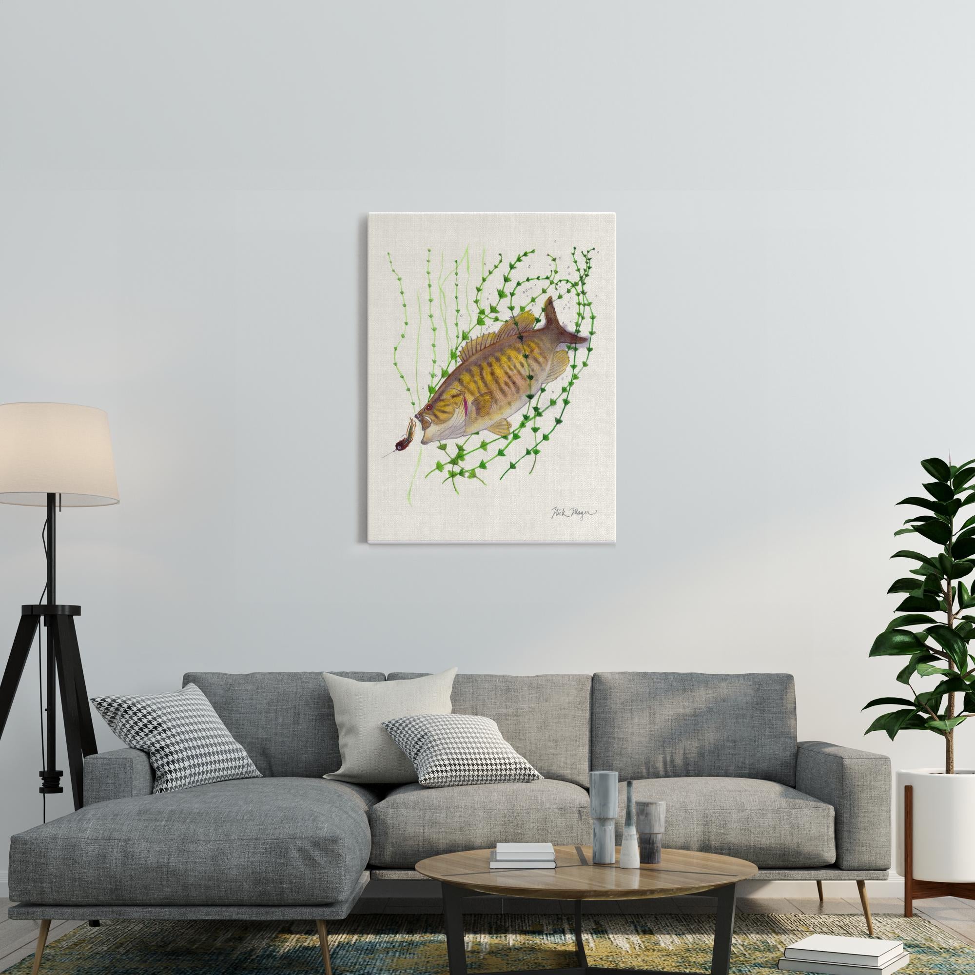 Bronzeback Smallmouth Bass Canvas Print