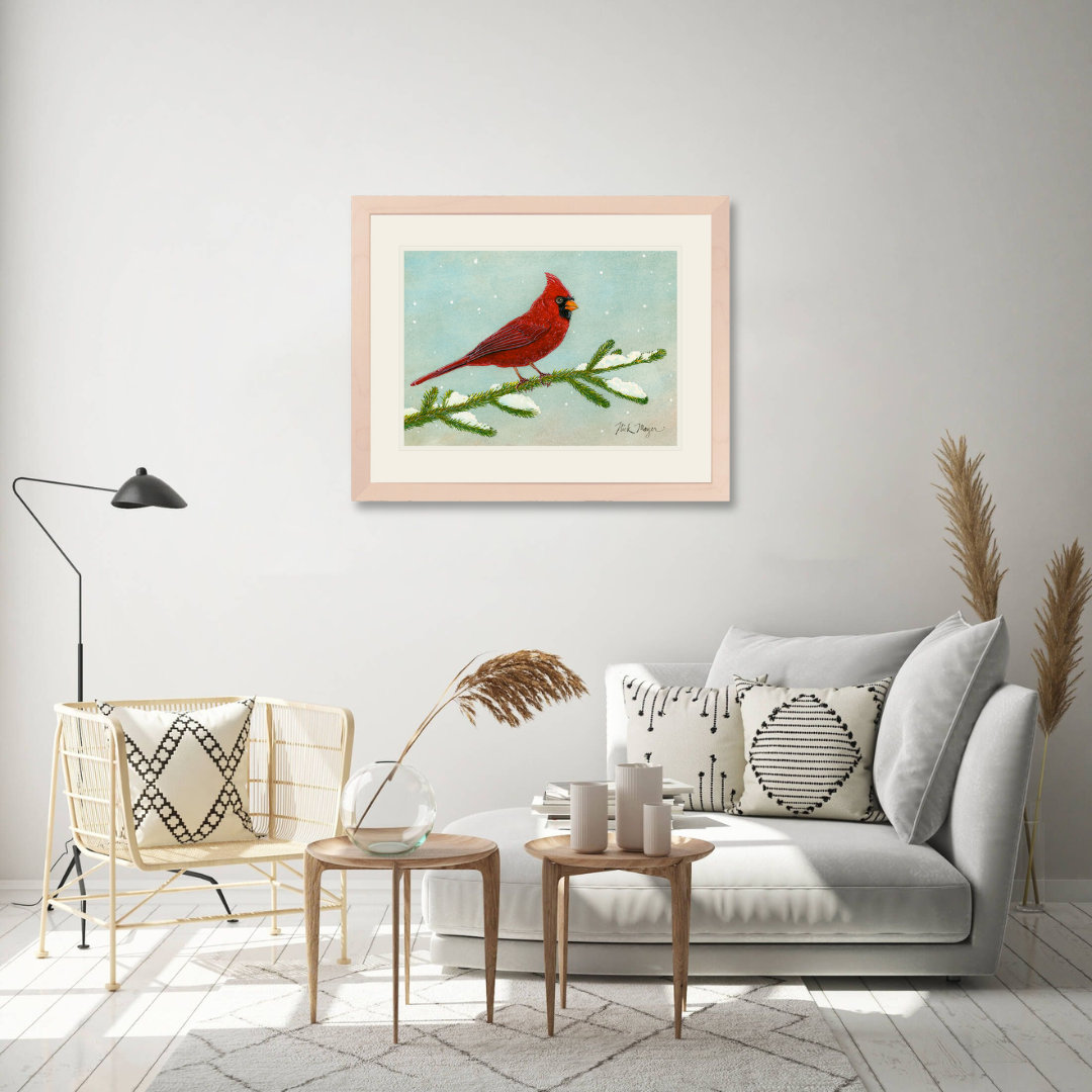 Snowy Cardinal I Limited Edition Print