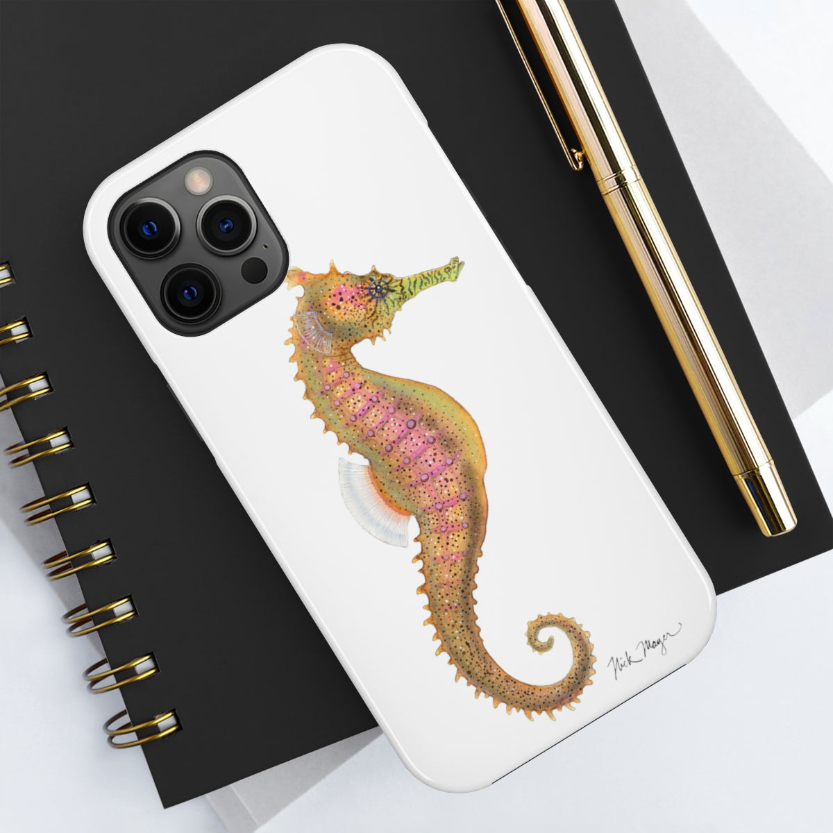 Pink Seahorse Phone Case (iPhone)