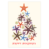 Starfish Atop the Tree Holiday Card