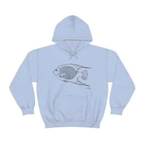Queen Angelfish Drawing Warm Hoodie