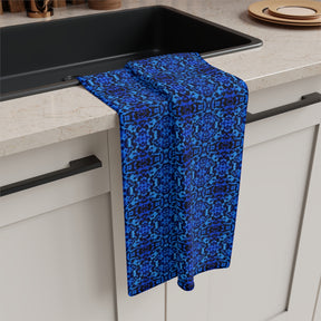 Blue Lobster Pattern Soft Kitchen Towel