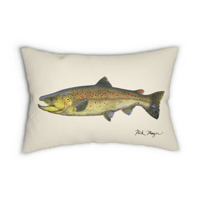 Brown Trout Throw Pillow