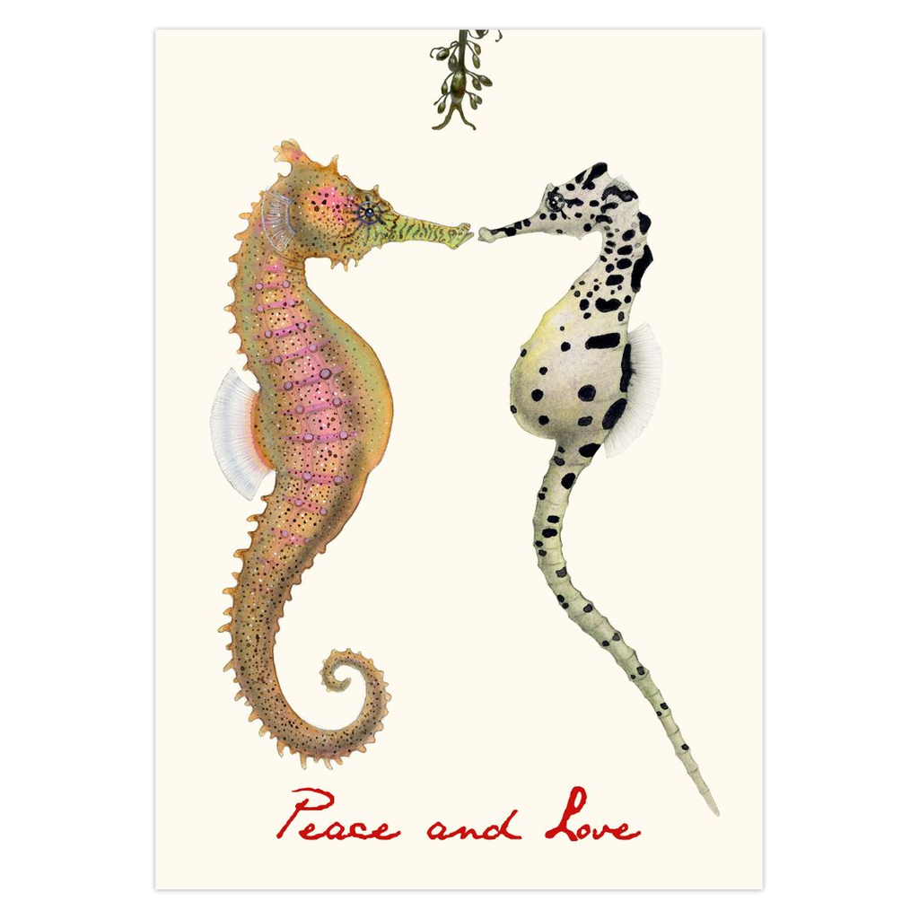 Holiday Kisses Cards, Seahorses