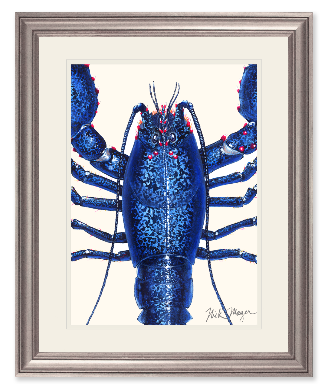 Blue Lobster Closeup Limited Edition Print