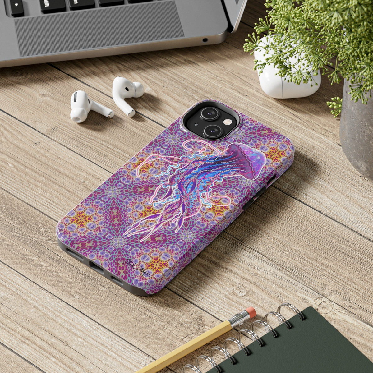 Psychedelic Jellyfish II Phone Case (iPhone)