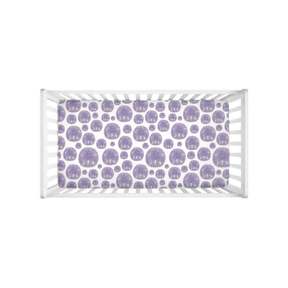 Purple Sand Dollar Crib Sheet
