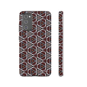Maroon Butterfly Pattern Phone Case (Samsung)