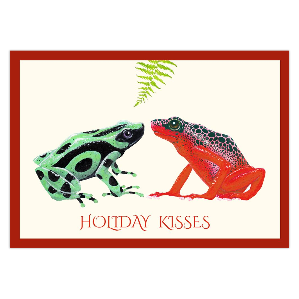 Frogs II Holiday Kisses Cards