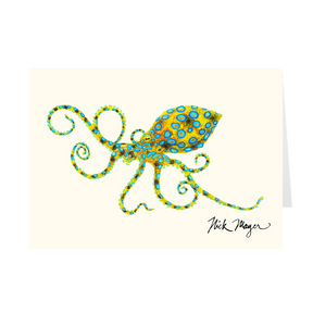 Blue Ringed Octopus Notecards