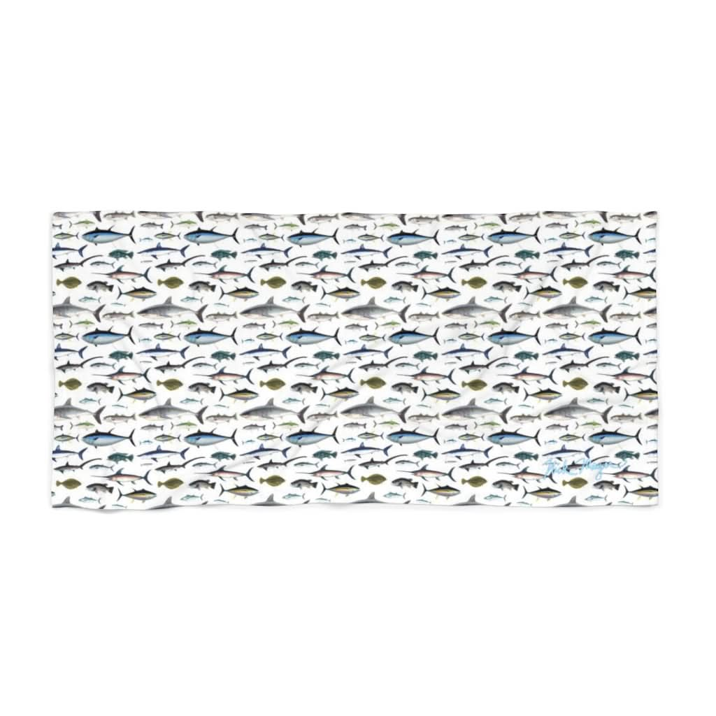 NE Fish Lightweight Beach Towel