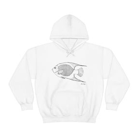 Queen Angelfish Drawing Warm Hoodie