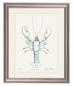 Albino Lobster Print