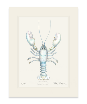 Albino Lobster Print