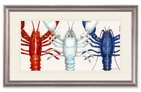 American Lobsters Trio Print