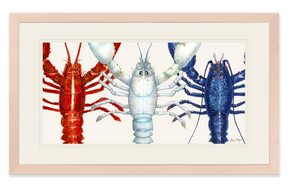 American Lobsters Trio Print