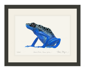 Blue Poison Dart Frog Print