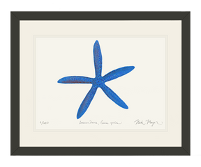 Blue Linckia I Starfish Print