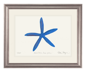 Blue Linckia I Starfish Print