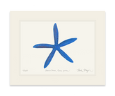 Blue Linckia I Starfish Print