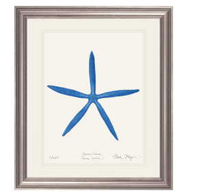 Blue Linckia II Starfish Print