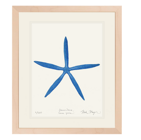 Blue Linckia II Starfish Print
