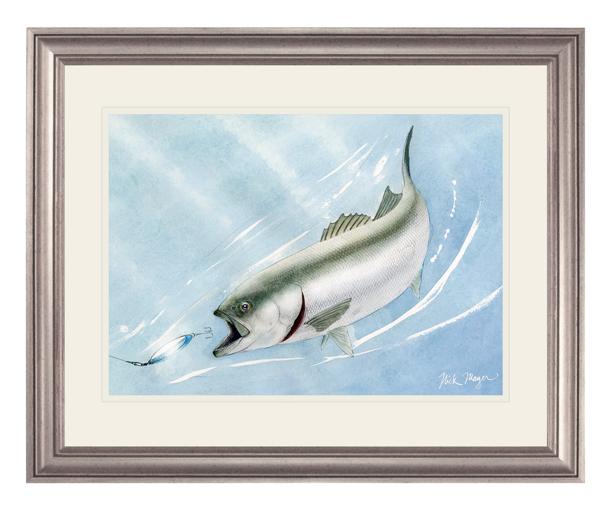 Bluefish and Kastmaster Print
