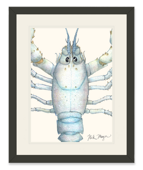White Lobster Closeup Print