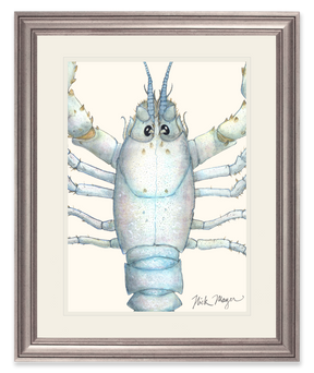 White Lobster Closeup Print