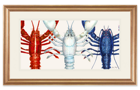 American Lobsters Trio Print