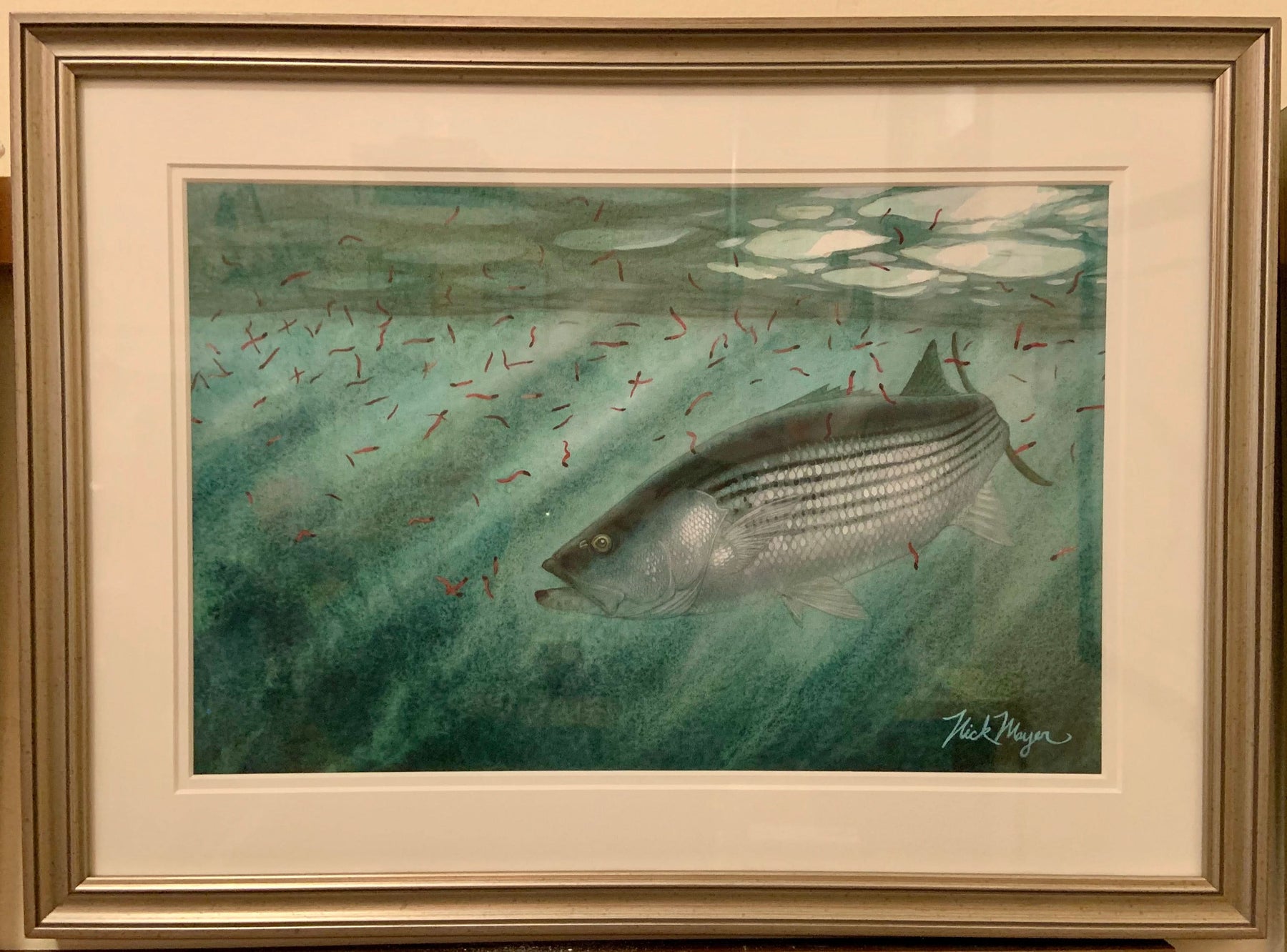 Moonlit Striper Original Painting