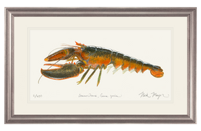 Northern Lobster II Original Watercolor Painting