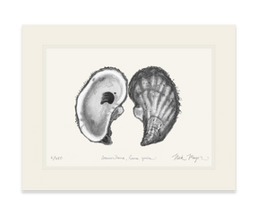 Atlantic Oyster I Print (b&w)
