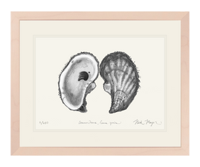 Atlantic Oyster I Print (b&w)