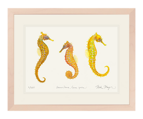 Giant Seahorse Trio Print
