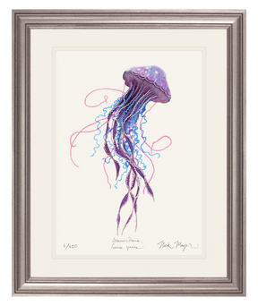 Purple Jellyfish II Print